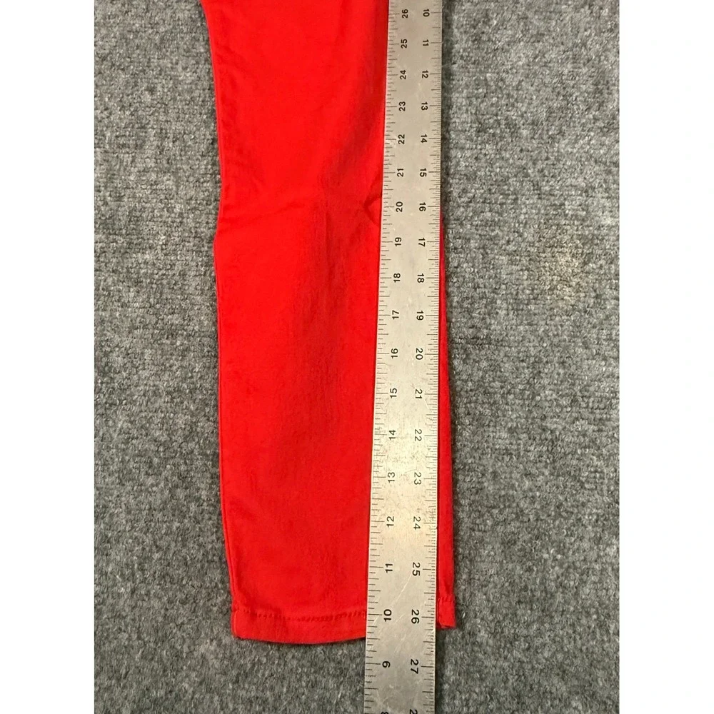 Artisan NY Womens Red Skinny Jeans‎ Mid Rise Slim Fit Pants Size 6
